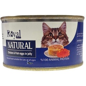 کنسرو نچرال گربه Royal COCO با طعم مرغ و تخم ماهی در ژله وزن ۲۲۰ گرم