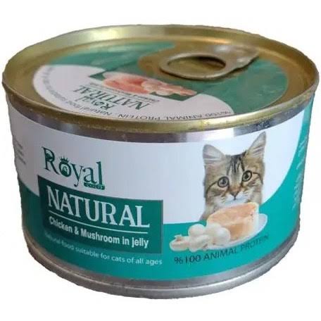 کنسرو نچرال گربه Royal COCO با طعم مرغ و قارچ در ژله وزن ۲۲۰ گرم