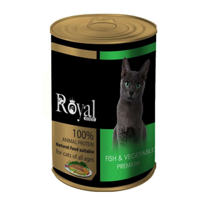 کنسرو پته گربه Royal COCO با طعم ماهی و سبزیجات وزن 380 گرم