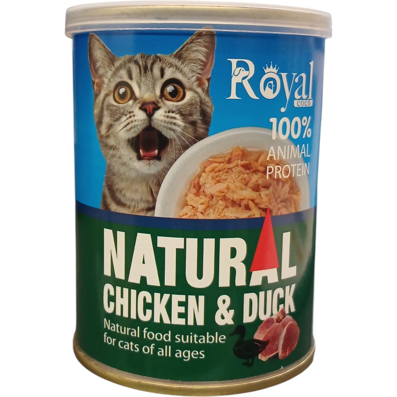 کنسرو نچرال گربه Royal COCO با طعم مرغ و اردک وزن ۳۸۰ گرم
