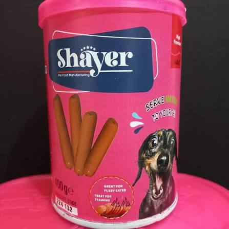 کنسرو سگ Shayer طعم سوسیس دودی وزن ۴۰۰ گرم