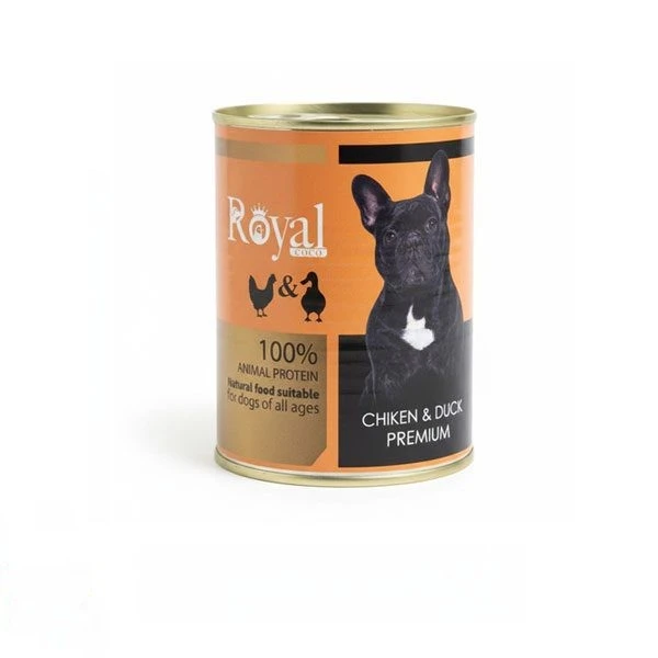 کنسرو پته سگ Royal COCO با طعم مرغ و اردک وزن 380 گرم