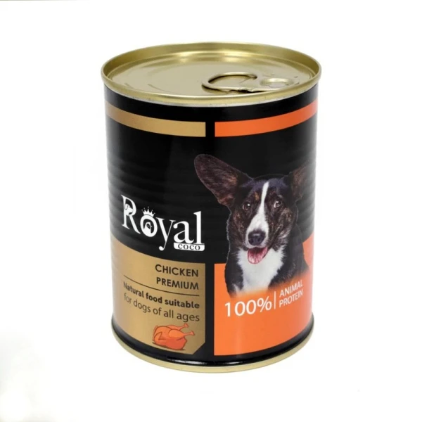 کنسرو پته سگ Royal COCO با طعم مرغ وزن 380 گرم